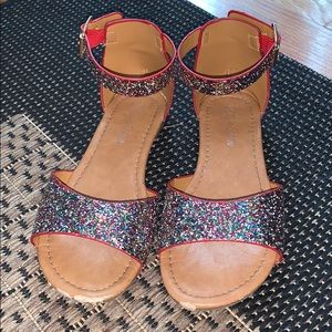 Glitz n Glam glitter girls sandals size 3